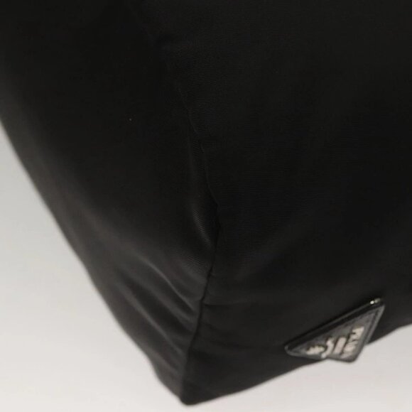 PRADA Hand Bag Nylon Black Silver Auth - Picture 7 of 16